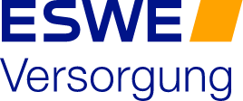 Logo der ESWE Versorgung AG — ESWE gefolgt von Versorgung darunter