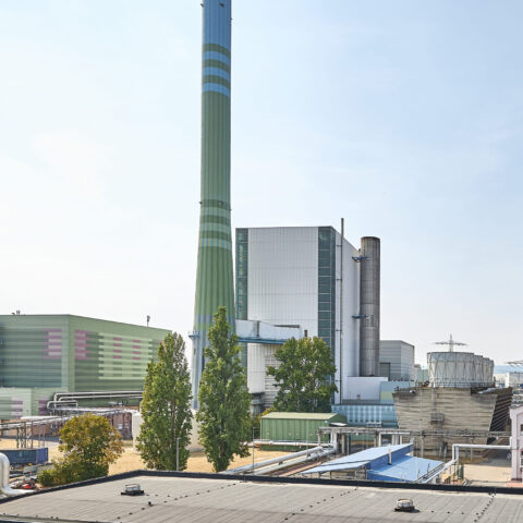 Gas- und Dampfkraftwerk, Kombikraftwerk und Wärmespeicher, Mainz, Ingelheimer Aue